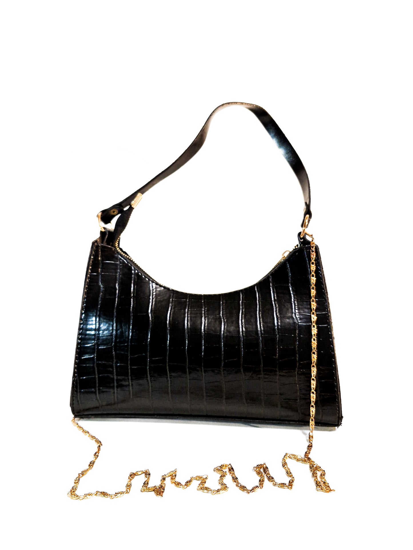 Siyah Renk Askılı El ve Omuz Çantası